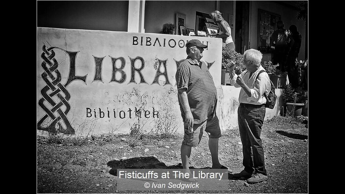 13_Fisticuffs at The Library_Ivan Sedgwick